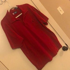 Men's Chaps Large Red Polo Used - Acceptable